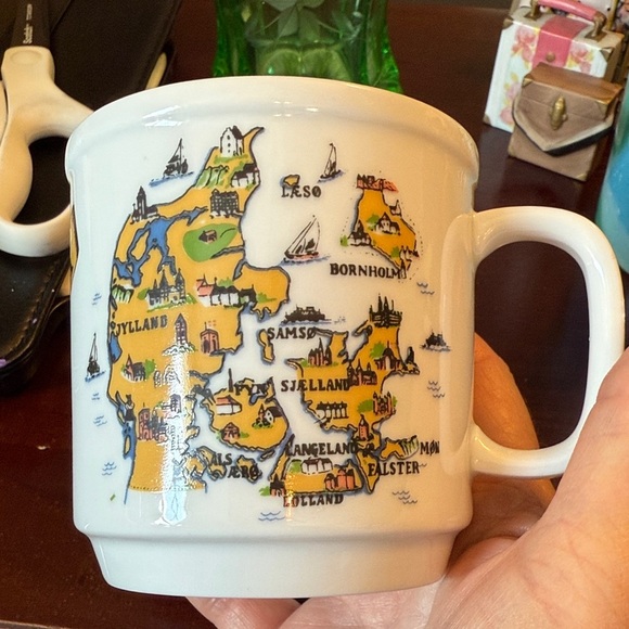 Other - Denmark Souvenir Colorful Map Design Mug